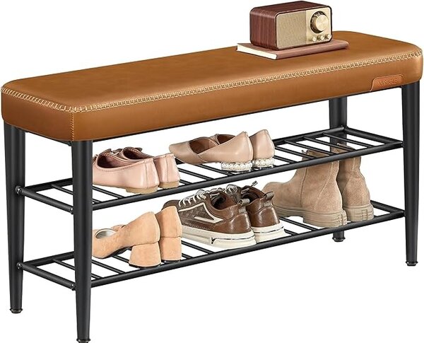 Bancuta pantofar Caramel Vasagle 100x30x50 cm