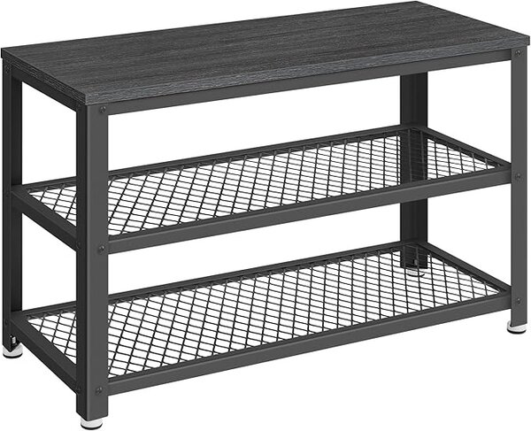 Bancuta pantofar Gri Vasagle 73x30x45 cm