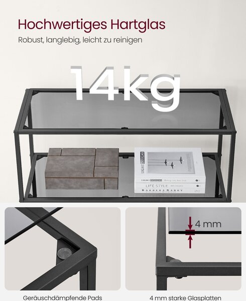 Biblioteca Negru Vasagle 80x30x177.3 cm