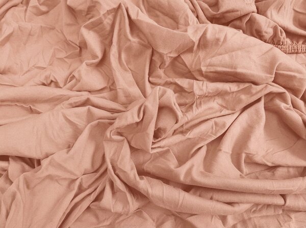 Cearsaf Jersey BASIC piersic 90 x 200 cm