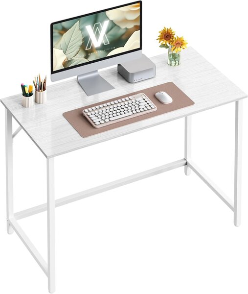 Birou Alb Vasagle 101x50x75.5 cm