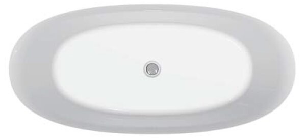 Cadă freestanding, Florida, Aura Slim 170, ovală, cu instalație completă, alb