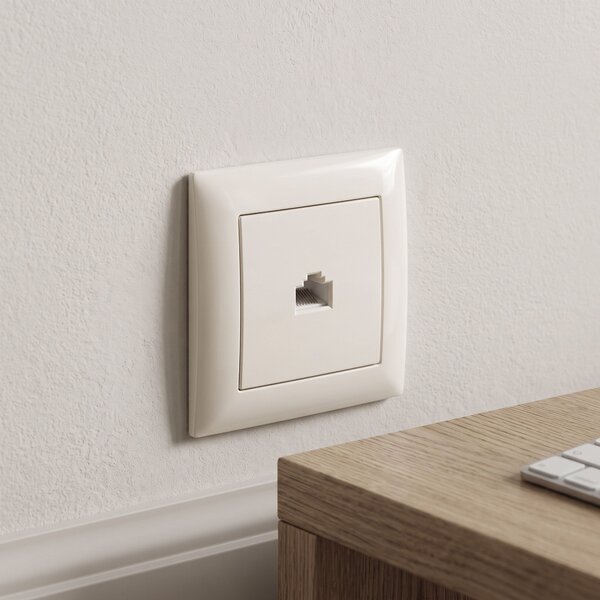 Priză RJ45 cu Ramă OSTE JNH010-S BEIGE