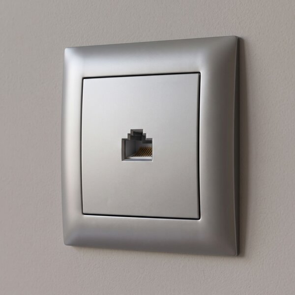Priză RJ45 cu Ramă OSTE JNH010-S GREY