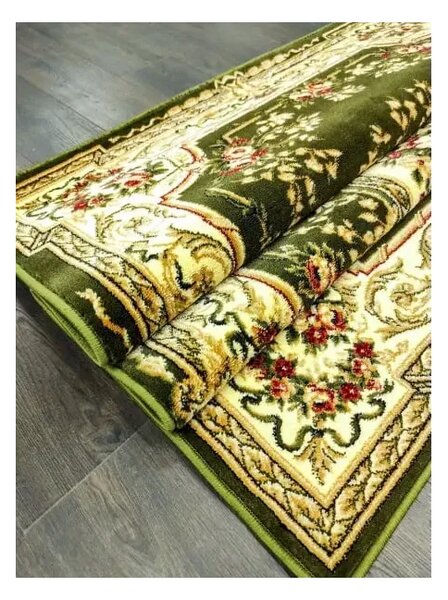 Covor verde cu medalion 568 Selectează mărime: 100 X 200
