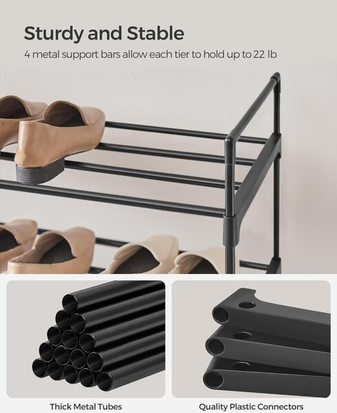 Pantofar Songmics Negru 30x92x74 cm