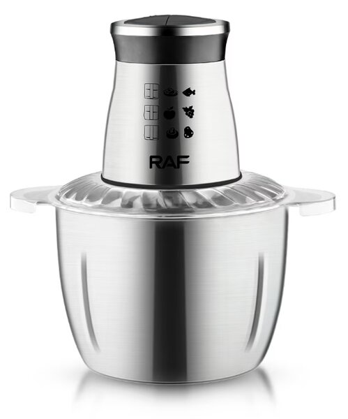Tocator Electric Profesional, AT PERFORMANCE, Bol 3L Inox, Putere 1000W, 5 Lame, Carne si Legume, Negru