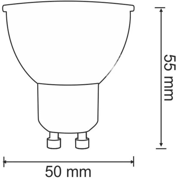 Goldlux Platinum bec cu led 1x5 W 3000 K GU10 318893