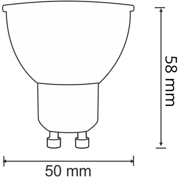 Goldlux Platinum bec cu led 1x6 W 3000 K GU10 303264