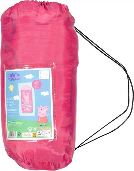 Sac de dormit pentru copii PEPPA PIG 170x70 cm, roz