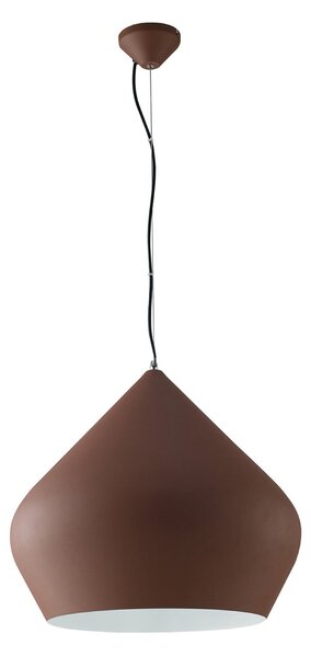 Luce Ambiente Design Lampă suspendată Tholos, culoare bronz/alb, Ø 52 cm, metal, reglabil, Bronz / Alamă Veche, Camera de zi / sufragerie, Metal, Modern