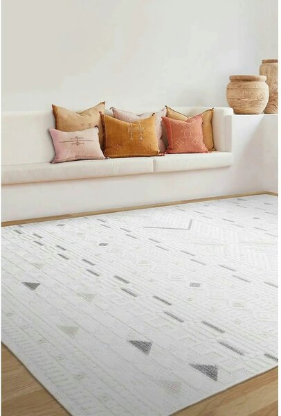 Covor SAND, 50x80 cm, forma dreptunghiulara, polipropilena, crem, 6555