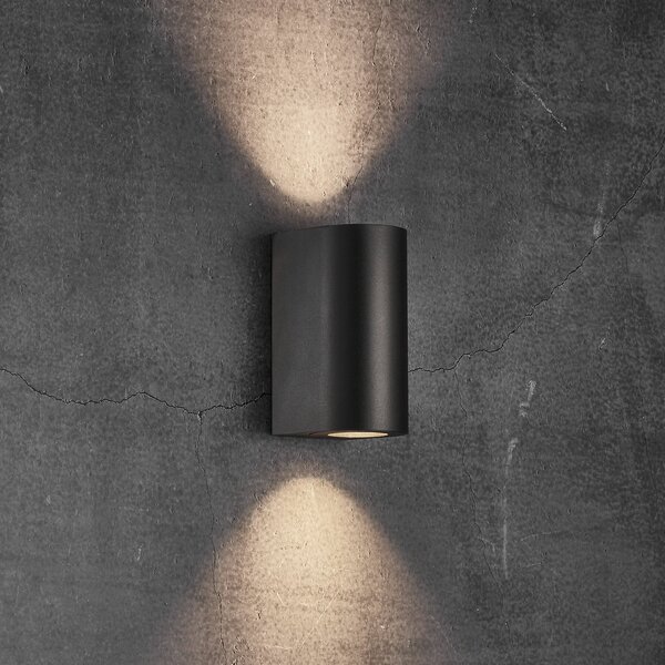 Nordlux Lampă de exterior Canto Maxi 2, negru, GU10, 17 cm, IP44, reglabil, Negru, Metal, Modern