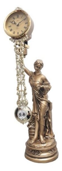 Ceas decorativ cu figurina Adler 80002G auriu