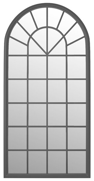 Oglindă,negru, 90x45 cm,fier, pentru utilizare în interior