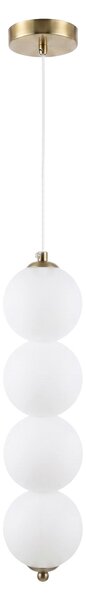 Lampă de plafon suspendată LED LHJ118-4CP aur periat