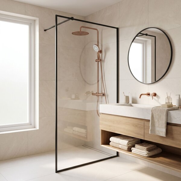 Coloana de dus cu termostat Drop Brush Copper