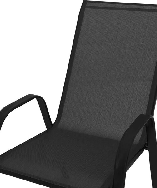 Scaun de Gradina Model Calan, Negru - Gri