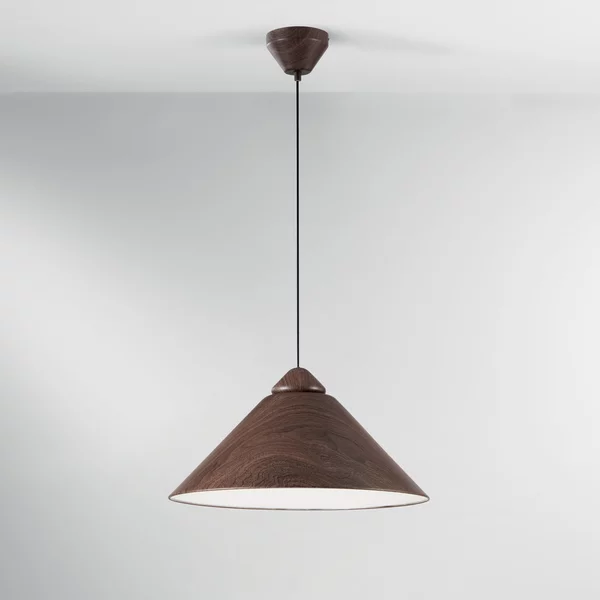 Luce Ambiente Design Lampă suspendată Big Bang maro-castaniu/alb, Ø 49 cm, metal, reglabil, Maro / Rugină, Camera de zi / sufragerie, Metal, Modern