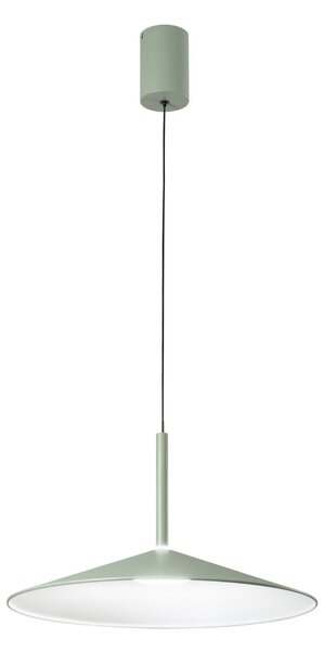 Luce Ambiente Design Lampă suspendată LED Khan, verde, Ø 48 cm, metal, CCT, Verde, Camera de zi / sufragerie, Metal, Modern