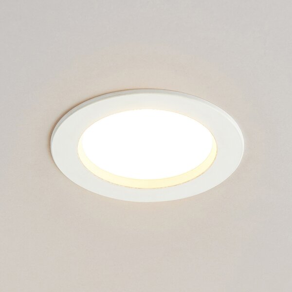 Arcchio LED lumină încastrată Milaine, alb, dimabil, set de 2, reglabil, Alb, Baie, Plastic, Modern, Plafon încastrat