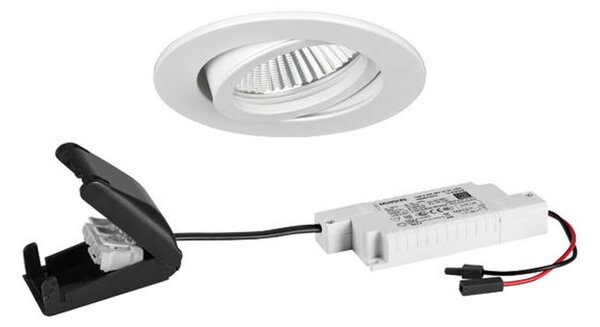 BRUMBERG BB18 dim2wam RC cutie conectare alb mat, reglabil, Alb, Hol, Aluminiu, Plafon încastrat