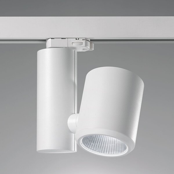 Egger Licht EGG DLS LED reflector cu șină Kent, alb, 4.000 K 26°, Alb, Hol, Metal, Modern