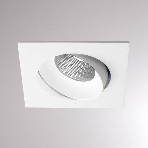 Molto Luce Kalio lampă încastrată LED unghiul. 2700K 24° alb, Alb, Camera de zi / sufragerie, Metal, Modern, Plafon încastrat