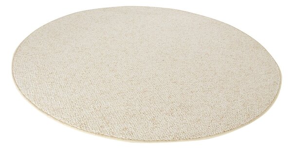 Covor crem rotund ø 133 cm Wolly – BT Carpet