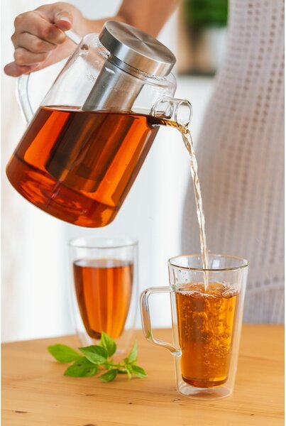 Ceainic din sticlă Vialli Design, 1,5 l