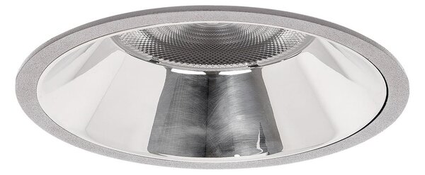 BRUMBERG Apollo Maxi, reflector neted, rotund, 3.000K, argintiu, Metalic, Camera de zi / sufragerie, Aluminiu, Modern, Plafon încastrat