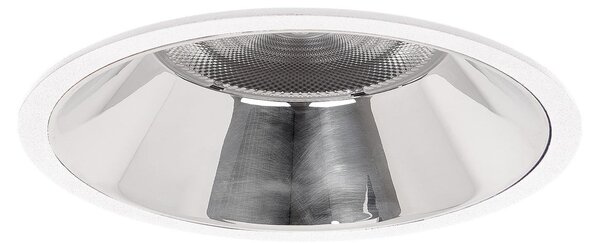 BRUMBERG Apollo Maxi, reflector neted, rotund, 3.000K, alb, Alb, Camera de zi / sufragerie, Aluminiu, Modern, Plafon încastrat