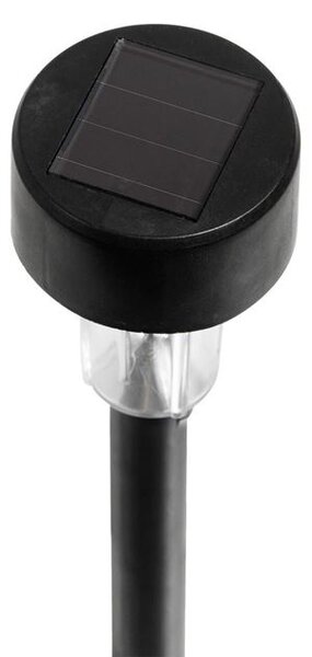 Set 20 x lampa solara de gradina, 30 cm, Negru
