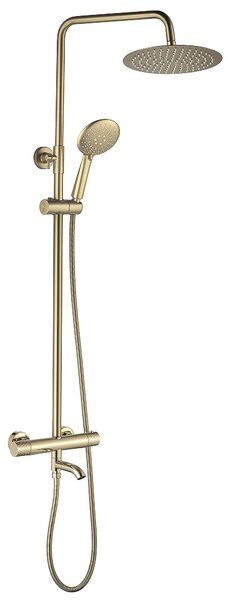 Coloana de dus cu termostat Lungo Diamond Gold