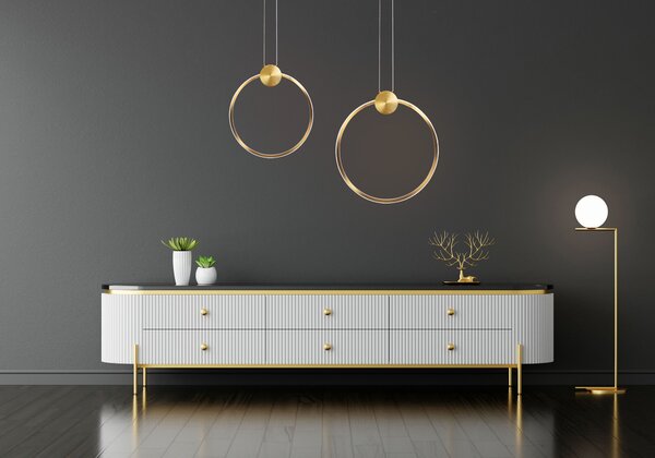 Lampă de tavan LED APP1397-CP OLD GOLD 40cm