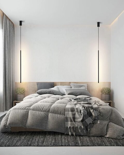 Lampă de tavan LED APP1413-C BLACK 100cm
