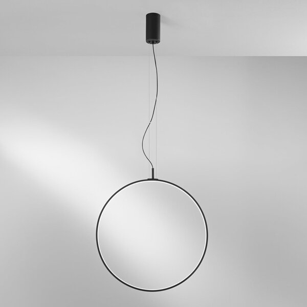 Luce Ambiente Design Lampă suspendată LED Toorx, negru, Ø 60 cm, metal, CCT, Negru, Camera de zi / sufragerie, Metal, Modern