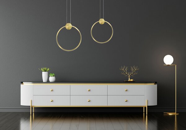 Lampă de tavan LED APP1393-CP GOLD 30cm