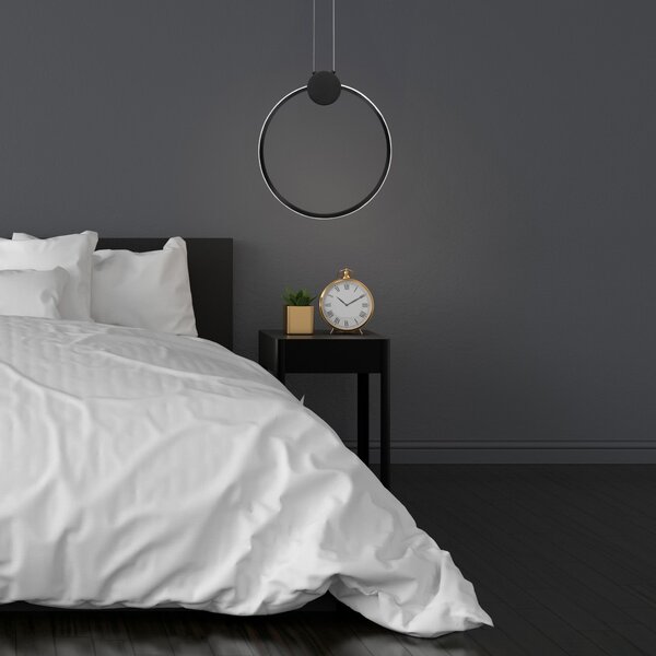 Lampă de tavan LED APP1398-CP BLACK 50cm