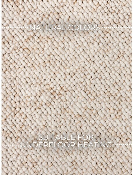 Covor crem lavabil 240x340 cm Rocco Cream – Elle Decoration