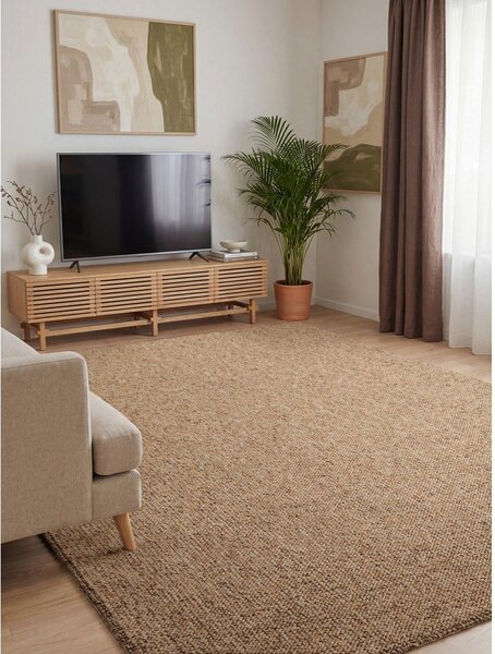 Covor maro deschis lavabil 80x150 cm Rocco Caramel – Elle Decoration
