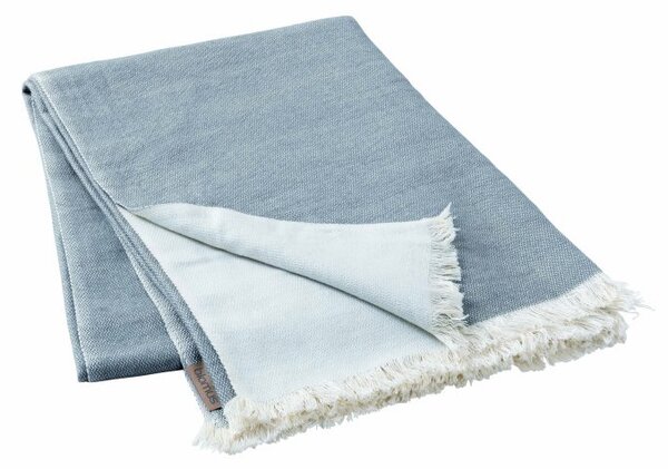 Pătură tricotată Nea Blomus argintie 130x180 cm