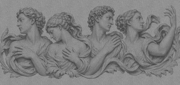 Fototapet Sculptură reprezentând un grup de persoane, Fototapet designer, Fototapet populare, t00907 - Tapeko.ro