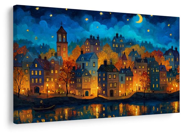 Tablou peisaj nocturn magic