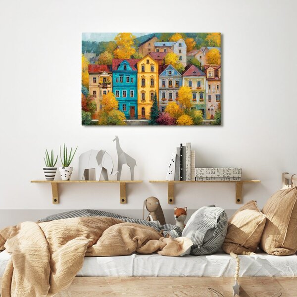 Tablou farmecul toamnei pe stradă