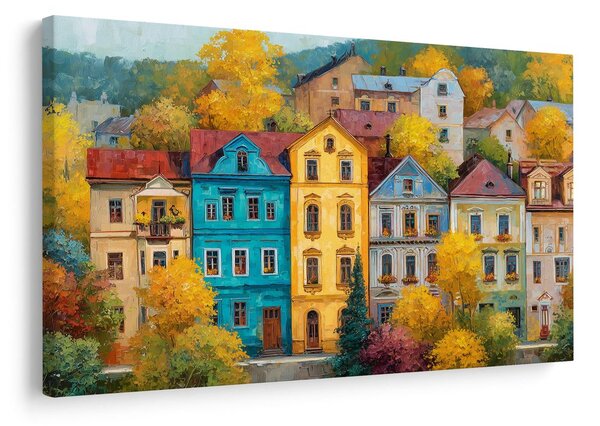 Tablou farmecul toamnei pe stradă