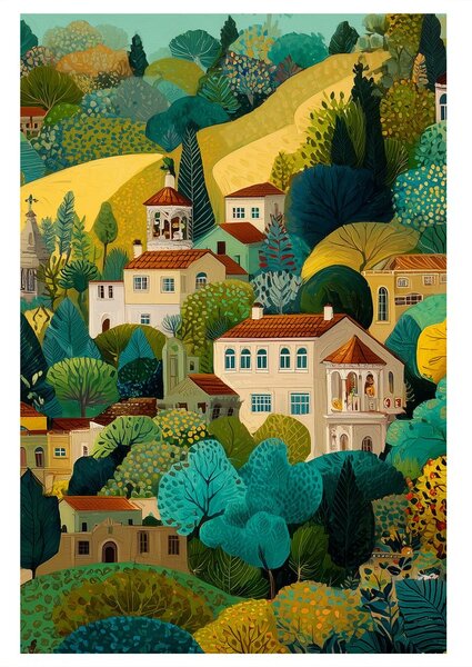 Tablou farmecul peisajului colorat