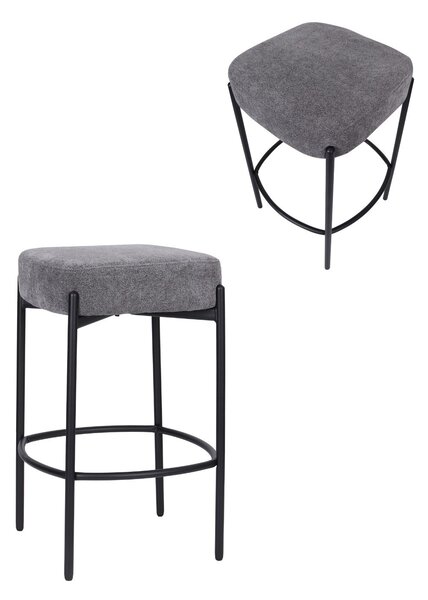 Scaun de bar Dolly gri