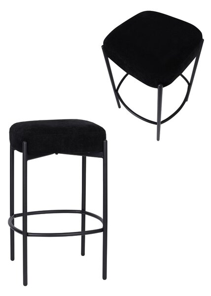Scaun de bar Dolly negru