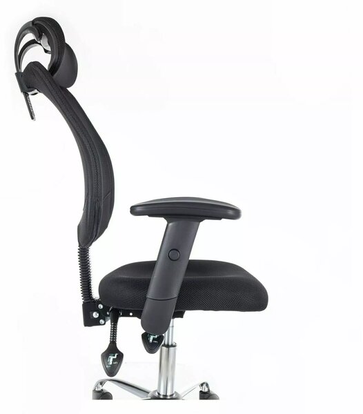 Scaun de birou negru FLEXISEAT Q-118RC